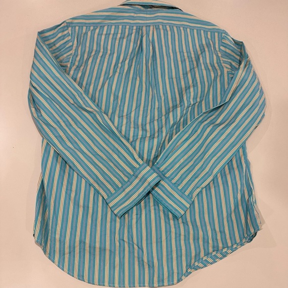 Ralph Lauren Blue and yellow Casual Button Down Shirt - Picture 2 of 3